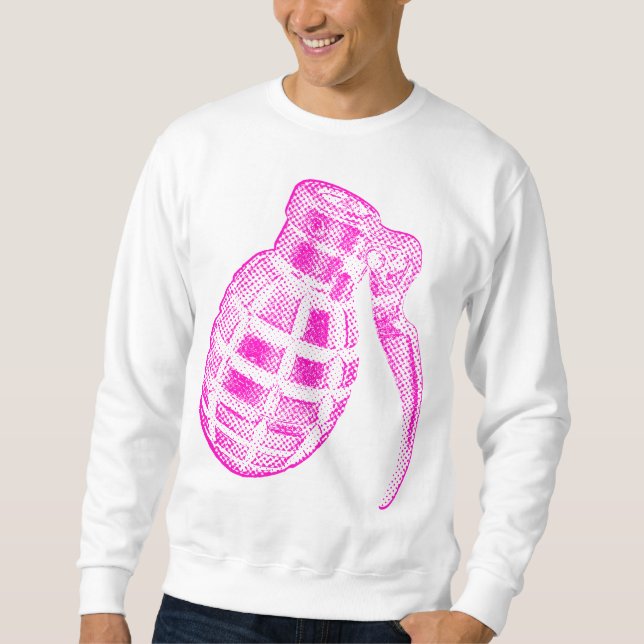 Pink grenade sweatshirt (Front)