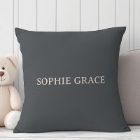 Pink Grey Boho Typography Baby Shower