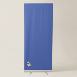 pink, grey brown Vertical Retractable Banner