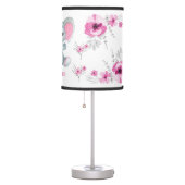 Pink Grey elephant girl Lamp, Table Lamp (Right)