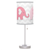 Pink Grey Elephant Lamp (Left)