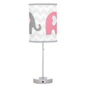 Pink Grey Elephant Lamp (Back)