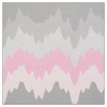 Pink Grey Gray Chevron Ombre Fade Abstract Fabric