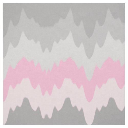 Pink Grey Gray Chevron Ombre Fade Abstract Fabric