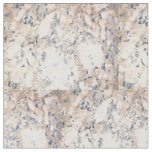 Pink &amp; Grey Marble Cotton Fabric at Zazzle