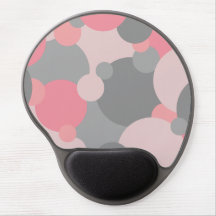 Pink-grey molecules mousepad