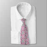 Pink Grey Sea Turtle Pattern Wedding Neck Tie<br><div class="desc">Lovely pale pink and grey tie featuring a pattern of sea turtles swimming about a reef.</div>