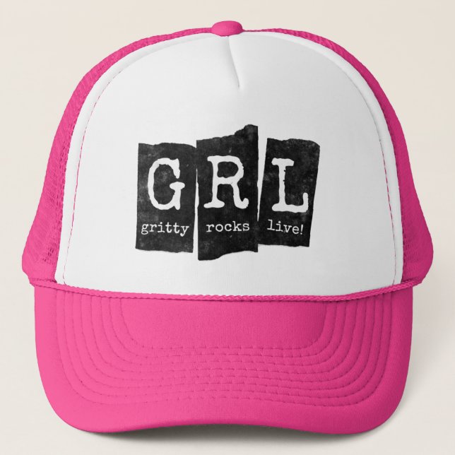 Pink GRL Trucker Hat (Front)