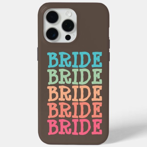 Pink Groovy Soft Gradient Bride Modern Elegant iPhone 15 Pro Max Case