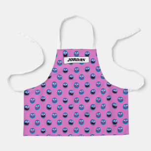 Pink Grover Face Pattern Apron