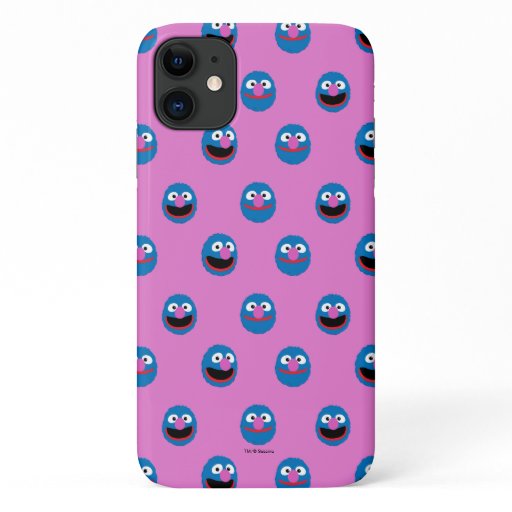 Pink Grover Face Pattern iPhone 11 Case