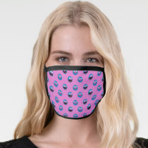 Pink Grover Face Pattern Face Mask