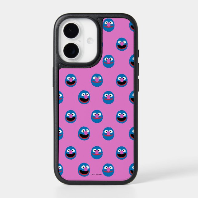 Pink Grover Face Pattern Otterbox iPhone Case (Back)