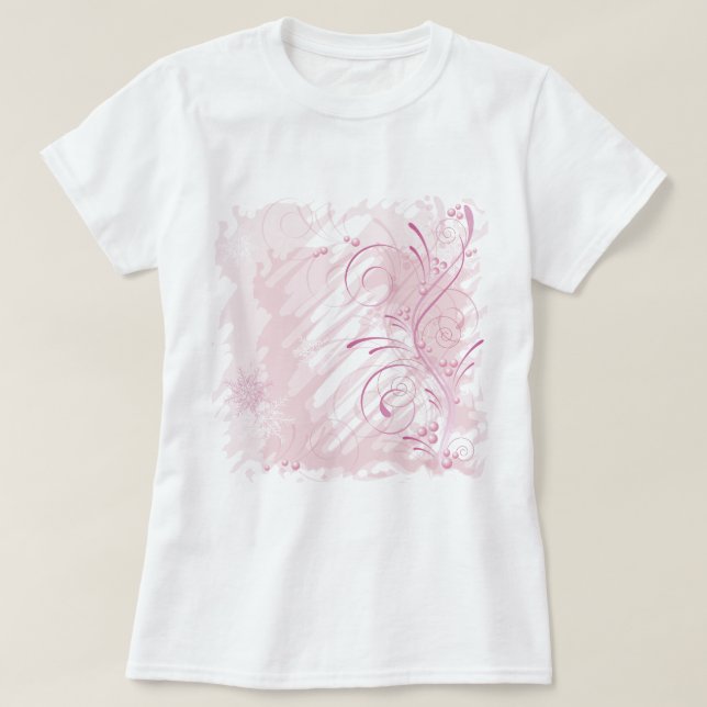pink grunge winter T-Shirt (Design Front)