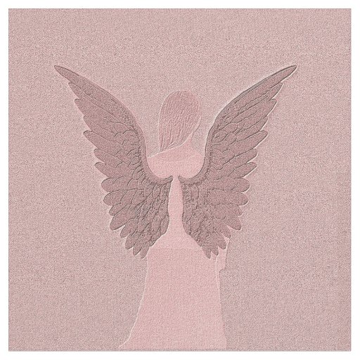 Pink Guardian Angel Fabric