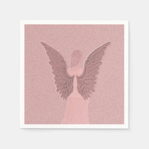 Pink Guardian Angel Napkins