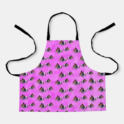 Pink Guinea Pig Pattern Apron