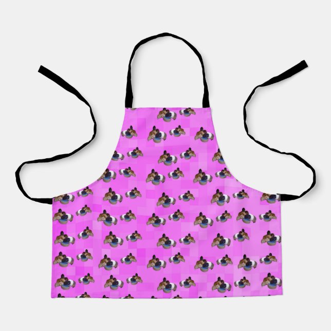 Pink Guinea Pig Pattern, Apron (Front)