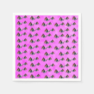 Pink Guinea Pig Pattern, Birthday Party Napkins