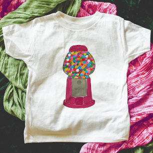 Pink Gumball Machine Candy Bubble Gum T-Shirt