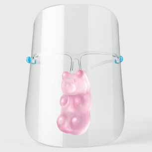Pink Gummy Bear Face Shield