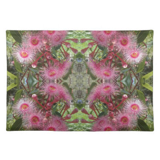 Pink Gumnut Eucalyptus Flowers Australian Native Cloth Placemat