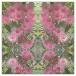 Pink Gumnut Eucalyptus Flowers Australian Native Fabric