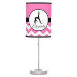 Pink Gymnastics Silhouette Lamp at Zazzle