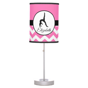 Pink Gymnastics Silhouette Lamp
