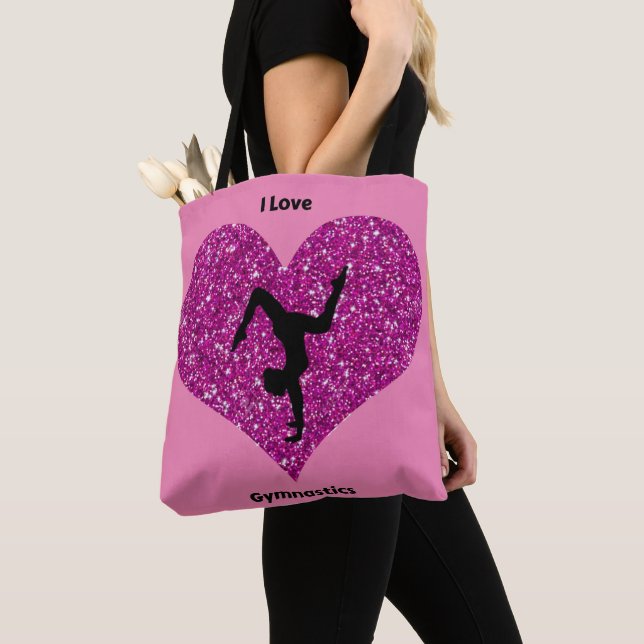 Pink Gymnastics Tote (Close Up)