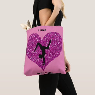 Pink Gymnastics Tote Bag