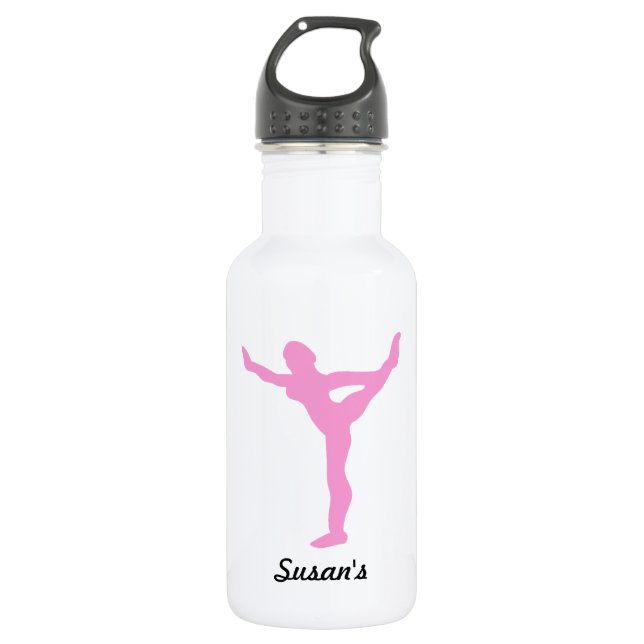 Pink gymnasts' Personal Water Bottle (Front)