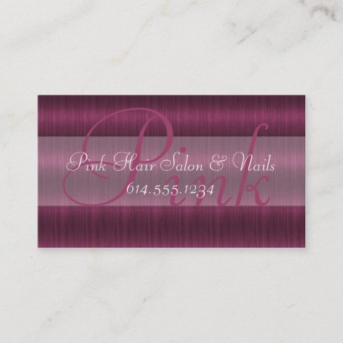 Pink Hair Salon Stylist Beautician Business Cards