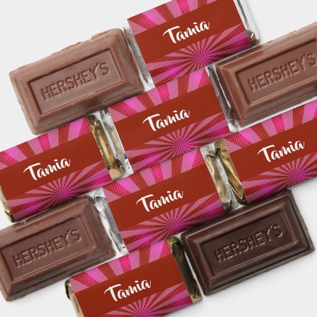 Pink halftone pattern hershey's miniatures (Assorted)