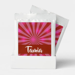 Pink halftone pattern lemonade drink mix