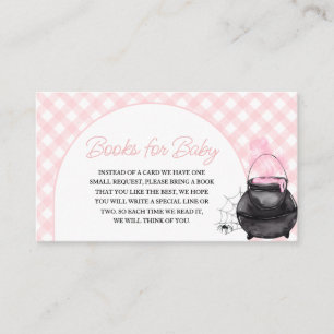 Pink Halloween Baby is Brewing Books for Baby Enclosure Card