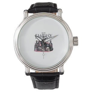 Pink Halloween Black Cat Spell Books Potions Witch Watch