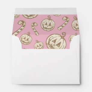 Pink halloween envelope