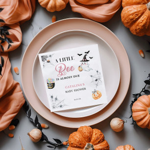 Pink Halloween Ghost Baby Shower Napkins