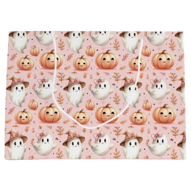 Pink Halloween Gift Bag (Front)