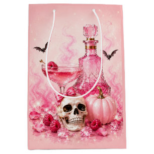 Pink Halloween Girls Night Cocktail Party Medium Gift Bag