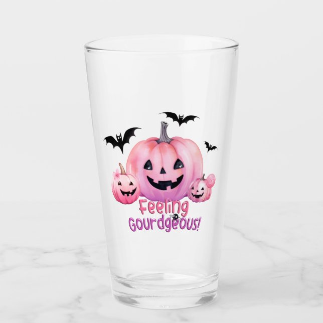Pink Halloween Glass (Front)