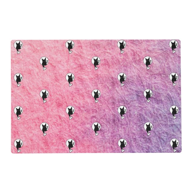 Pink Halloween Placemat by Poet Adiela Akoo (Front)