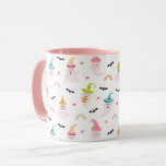 Pink Halloween Spooky Cute Ghost Coffee Mug<br><div class="desc">Enjoy your morning coffee with a touch of spooky fun! This Pink Halloween Coffee Mug is perfect for Halloween enthusiasts and coffee lovers alike. The mug features a pink handle and inner cup with a white exterior adorned with cute pink ghosts in colorful witch hats patterned with bats and rainbows....</div>