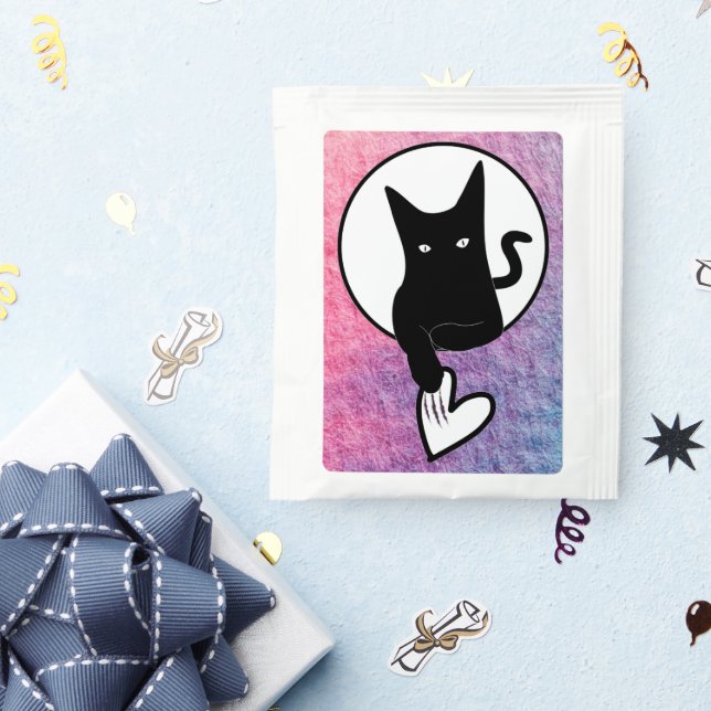 Pink Halloween Tea/Coffee Stickers by Adiela Akoo- Tea Bag Drink Mix (Packets)