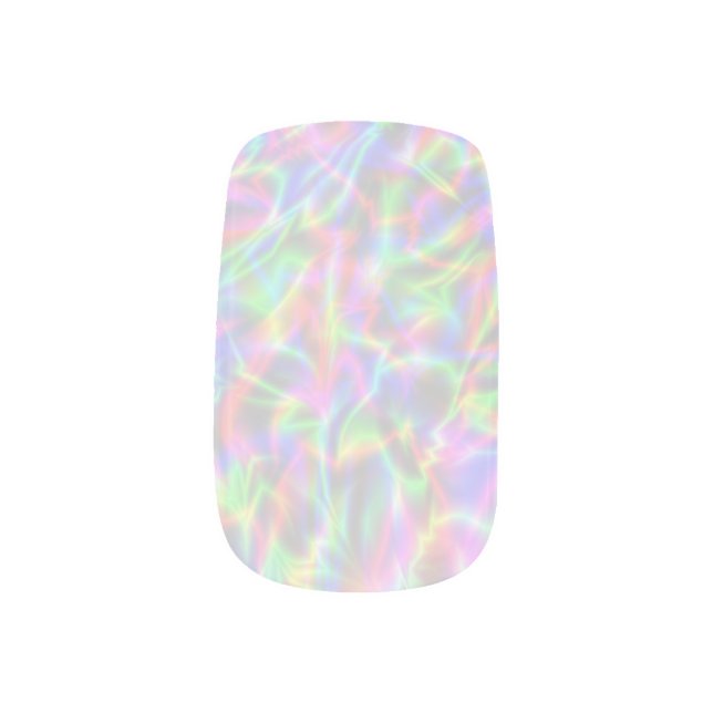 pink halo minx nail art (Left Thumb)