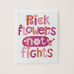 Pink Hand Lettered Positive Quote Jigsaw Puzzle