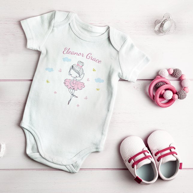 Pink Hand Painted Ballet Dancer Girl Bodysuit (Creator Uploaded)