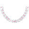 Pink Happy Barkday Bunting Banner Wiener Dog