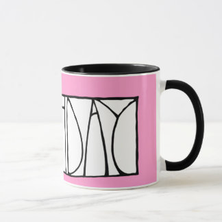 Pink Happy Birthday Mug